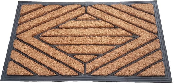 Deurmat Kokos / Rubber 40x70 cm - Ruit