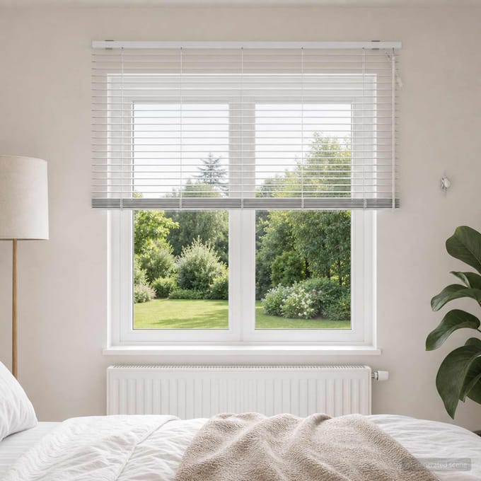 vidaXL - Venetiaanse - jaloezie - Wit - 155 - x - 130 - cm - 35 - mm