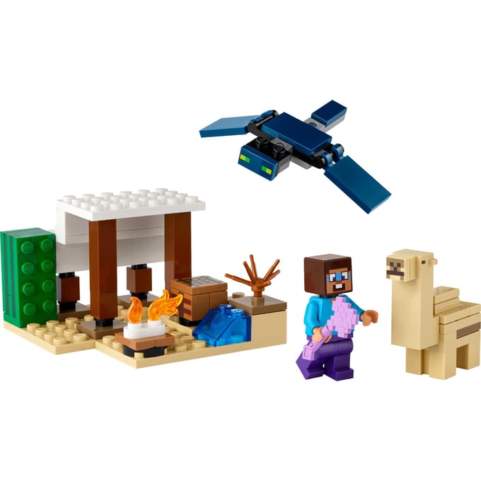 LEGO Minecraft Steve's woestijnexpeditie Constructie Speelgoed Actiefiguren Set 21251