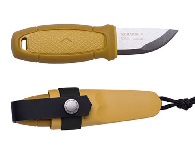 Mora eldris neck knife yellow