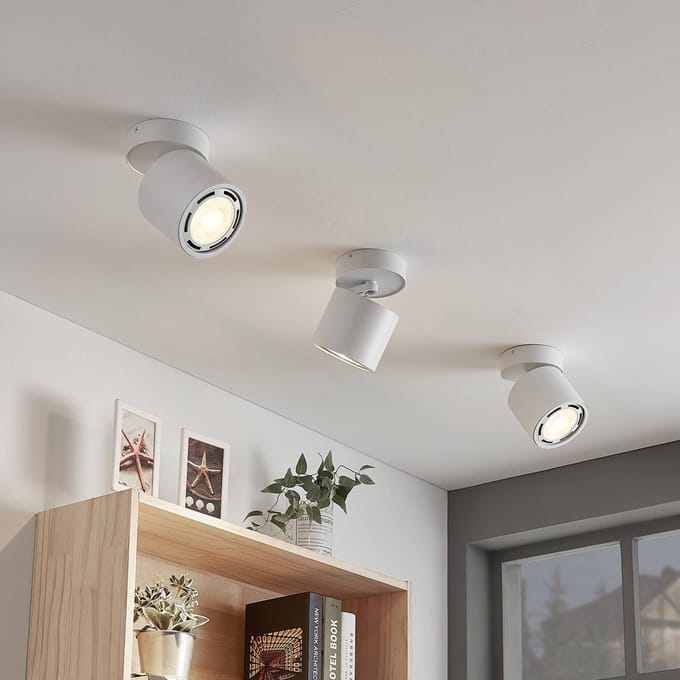 Arcchio - buitenspot - 1licht - Aluminium, metaal - H: 14.5 cm - GU10 - wit