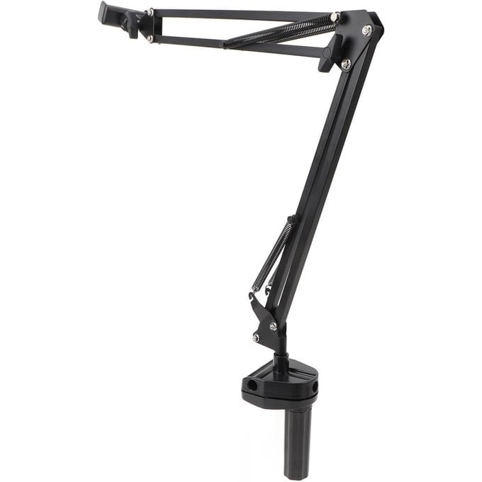 Overhead Video Standaard Telefoonhouder Scharnierende Arm Telefoonbevestiging Ondersteunt Smartphones tot 6.8 black
