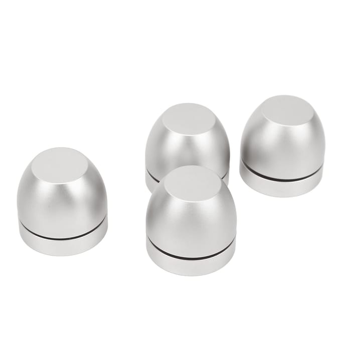 Ensemble de Pieds de Support d'Isolation pour Haut-parleur Alliage d'Aluminium Coussinets de Base pour Amplificateur Coussinets d'Absorption des Chocs Audio