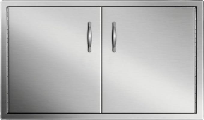 BBQ Dubbele Deur Luxe - RVS - Met Voering - 88 x 48 cm