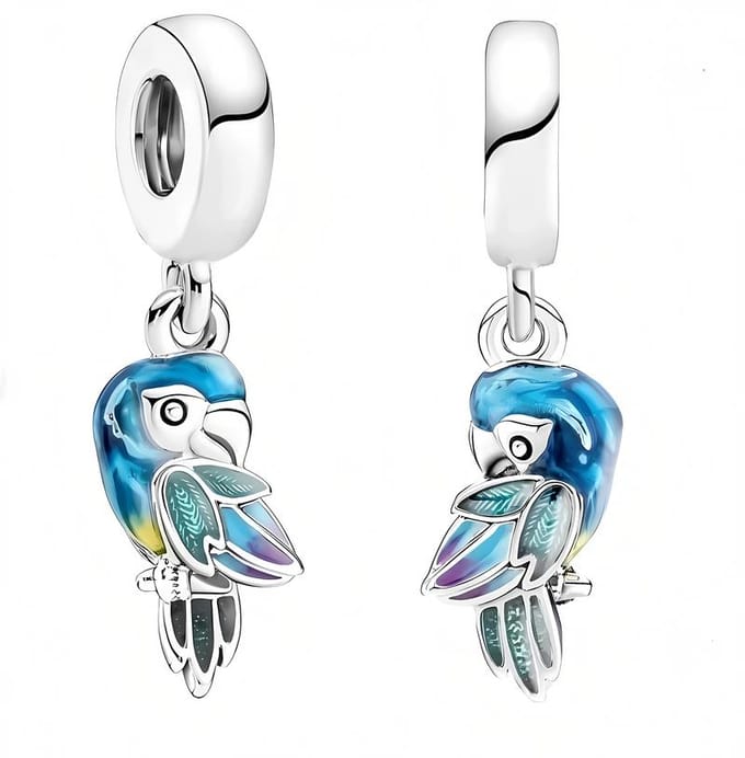 Charms Do Pandora Bedel Charms Papegaai Aardbei white