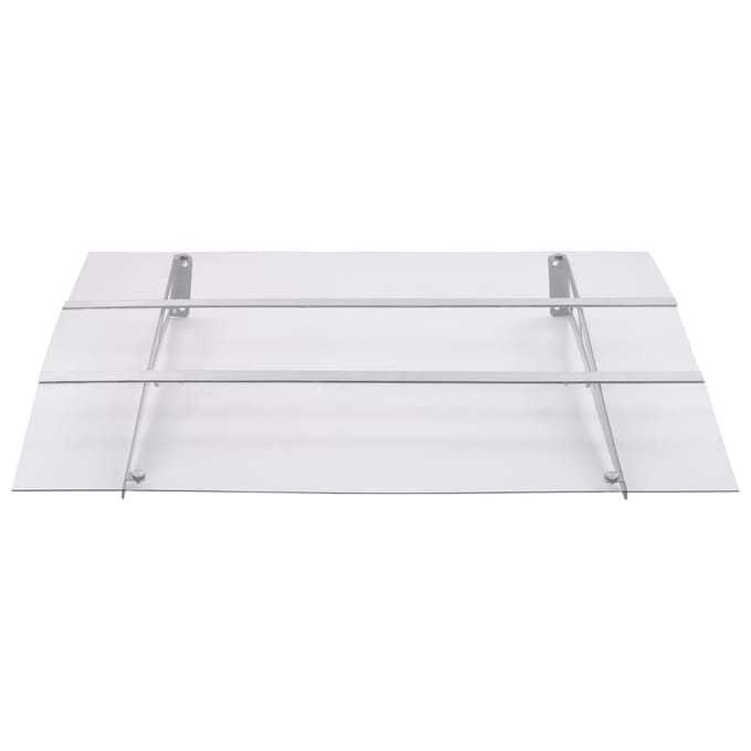 vidaXL - Deurluifel - 150x90 - cm - PET - zilverkleurig - en - transparant