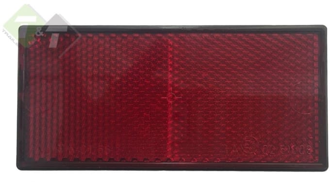 Reflector Rood, 105mm x 50mm, E3 keurmerk