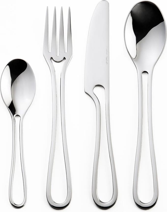 Outline Bestek 24 delige dinerset glimmend