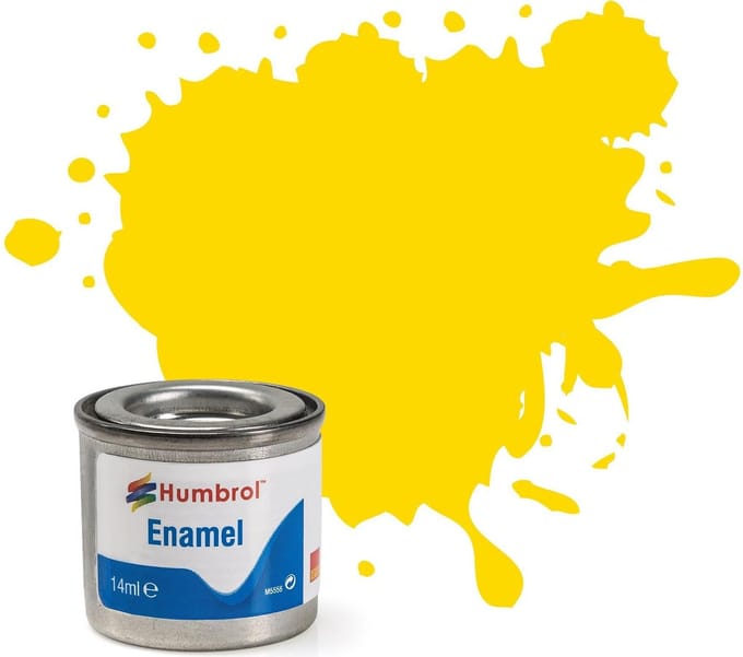 Humbrol Enamel Modellak - Nr. 069 Geel - 14 ml