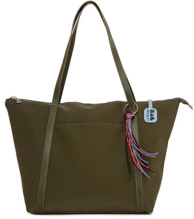 Bagmori Shopper Satijnen Shopper met Multicolor Kwastdetail