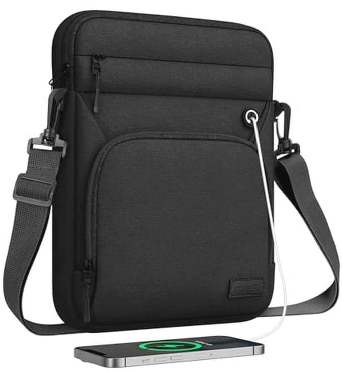 Multifunctionele Tablet Sleeve met Hoofdtelefoonpoort voor 13,3-14 Inch Apparaten