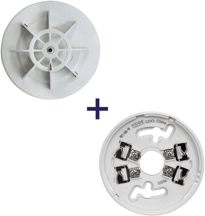 Aritech Kidde - Conventionele Hittemelder - Montagevoet - Sokkel - NC-DPH-W + NC-DB-W