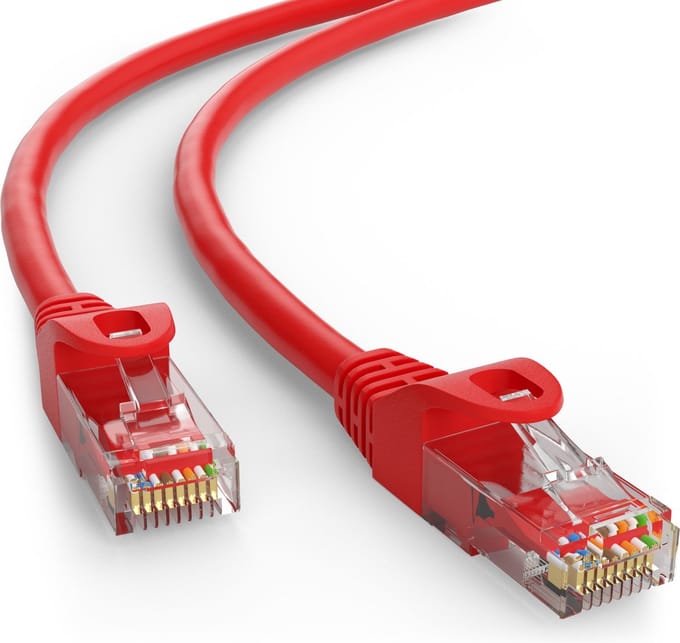 Wentronic CAT5E Netwerkkabel - RJ45 - Rood - 2 m