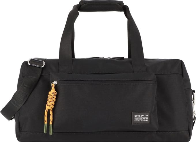 REPLAY Reistas Schoudertas Weekender Total Black Zwart