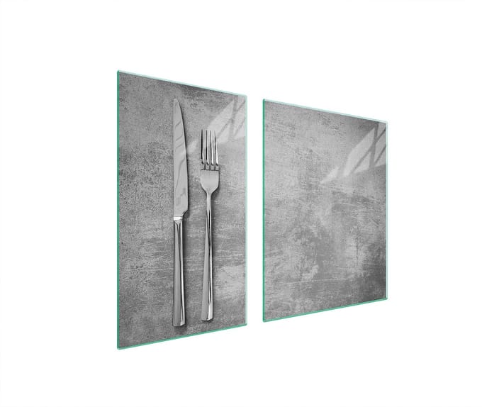 TMK ArtDeko - Snijplank en Beschermplaat - Glas - 100x52 cm