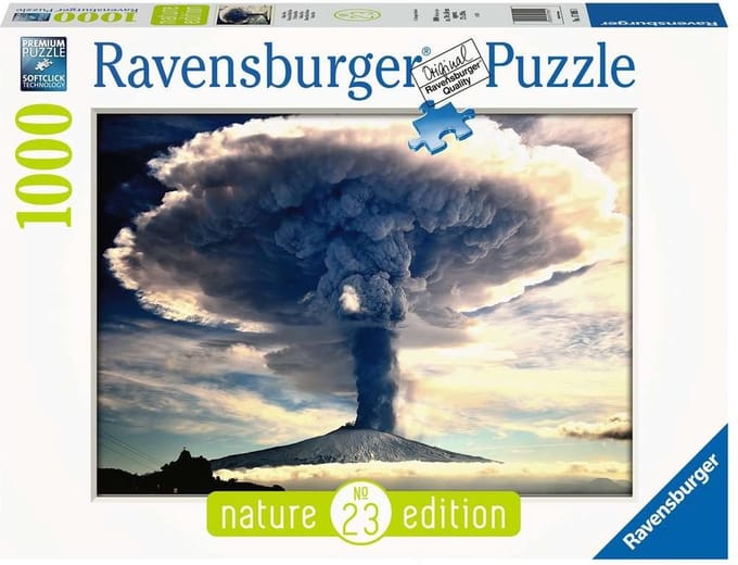 Ravensburger puzzel Vulkaan Etna - legpuzzel - 1000 stukjes