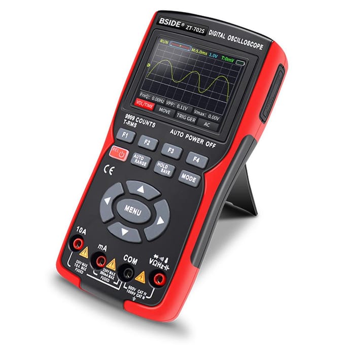 2in1 Digitale Oscilloscoop Multimeter 48MSa/s Bemonsteringssnelheid 10Mhz Bandbreedte 9999 Counts True RMS veelkleurig