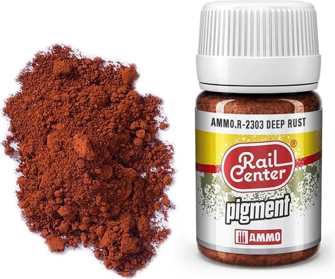 AMMO by Mig Jimenez Modelbouwdecoratie - MIG R2303 Rail Center - Deep Rust - Pigments - 35 ml Effecten potje