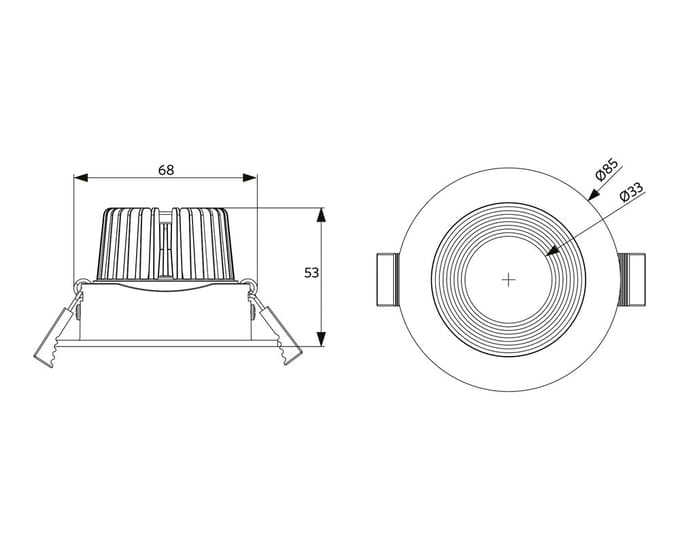 Opple LED Spot Downlight, Spot, Schijnwerper - 541003207500