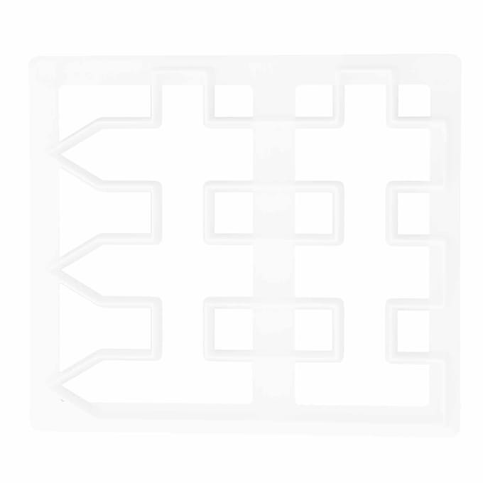 Fondant Taart Hek Printen Snijmal DIY Taartrand Decoreren Bakgereedschap Vorm white
