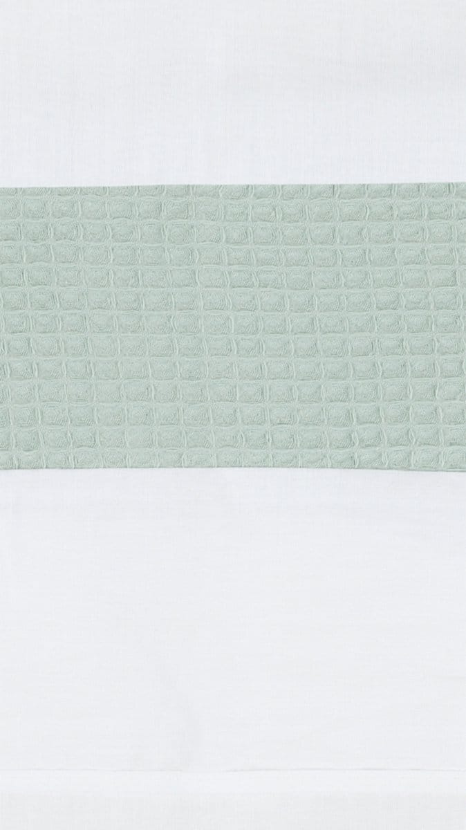 BINK Bedding Wieglaken Wafel (Pique) olijf 75 x 100 cm