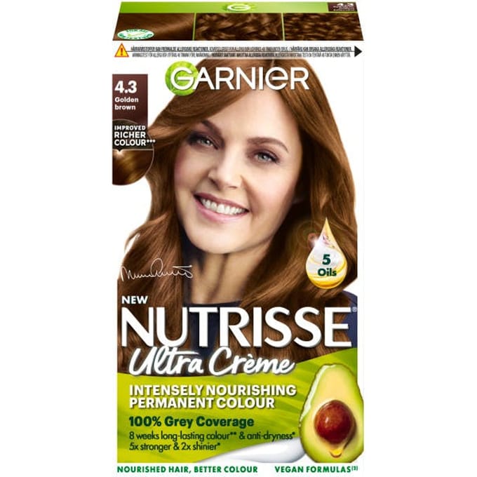 Garnier Nutrisse Creme 4.3 Cappucino Golden Brown 1 st