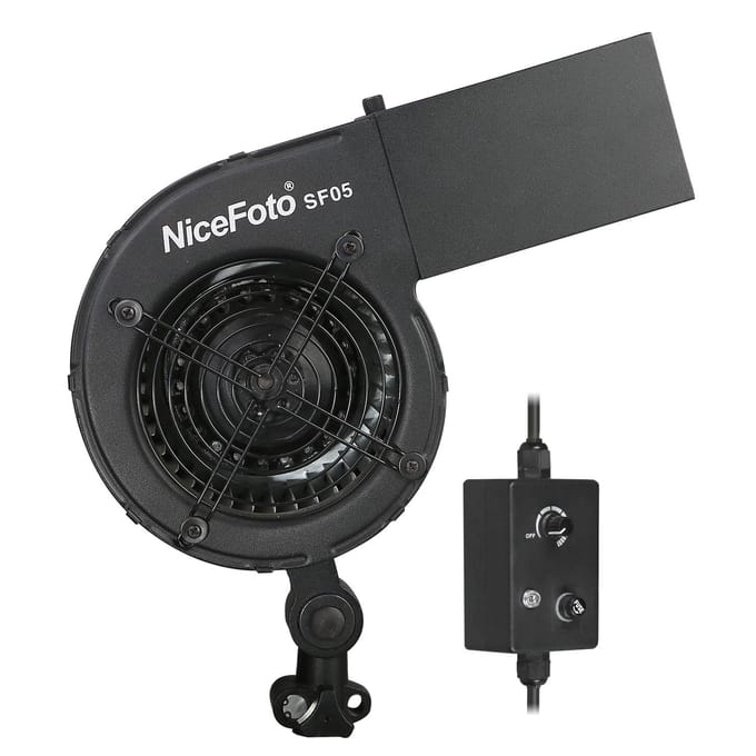 NiceFoto SF05 Studiofotografie Wind Haarblazer Stroomventilator voor het Maken van Modeportretfoto's EU Plug black