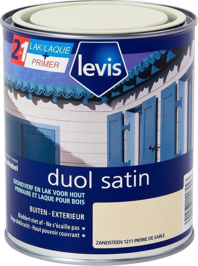 Levis - Duol Hout Buiten Satin - Zandsteen - 0,75 L