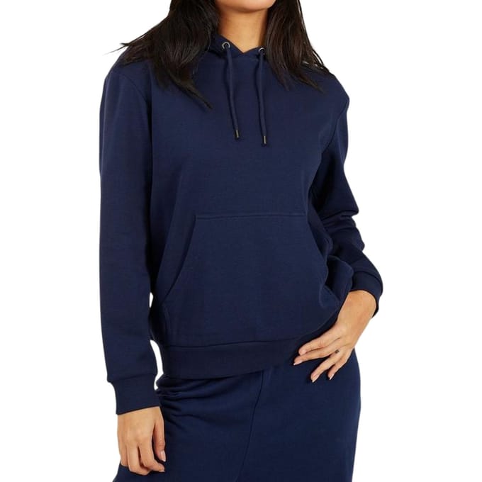 Brave Soul Dames/Dames Trekkoordhoodie (Marine)