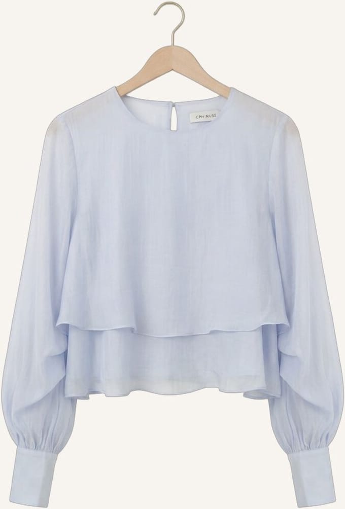 Copenhagen Muse Cmtilly-blouse Blouses Dames - Lichtblauw - Maat S