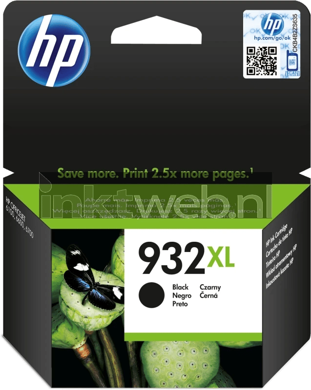 Inktcartridge hp cn053ae 932xl zwart