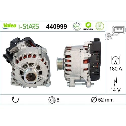 Start generator VALEO RE-GEN AT STOP&START; VALEO 440999