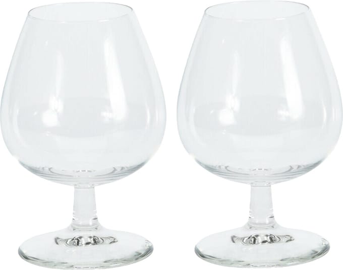 Excellent Houseware Cognac glazen - 8x stuks - glas - 350 ml - likeur glazen