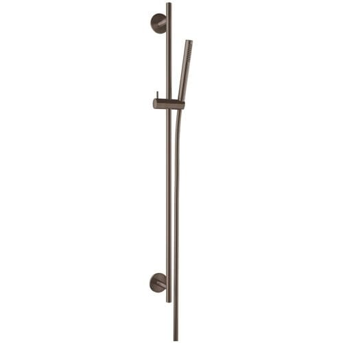Herzbach DESIGN iX PVD shower wall bar set seven round 90 cm 21.922700.1.40