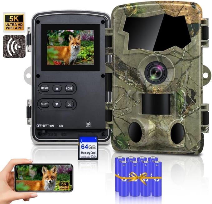 Wildcamera met Nachtzicht - Buitencamera - Waterdicht - Full HD - Bewegings camera