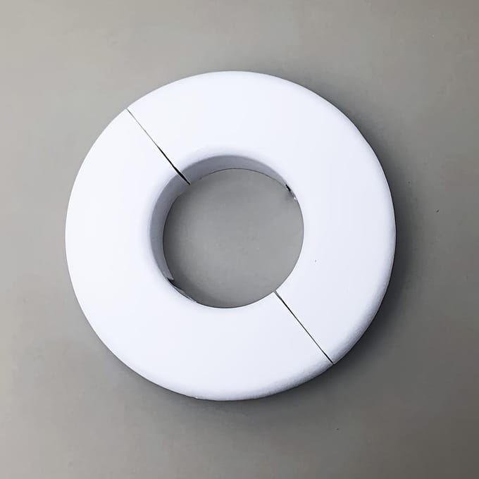 Multifunctionele Airconditioner Gat Afdekking - Decoratief Plastic Plastic dat Geen Stroomvoorziening Vereist wit