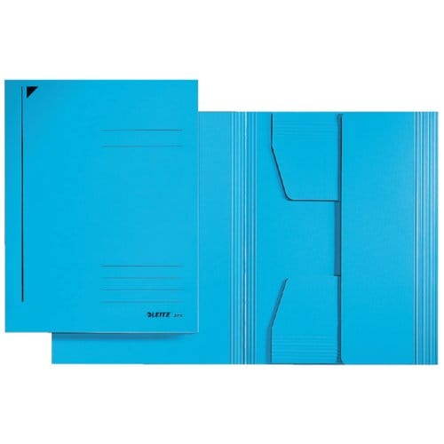 Dossiermap Leitz A3 3 kleppen 430gr blauw
