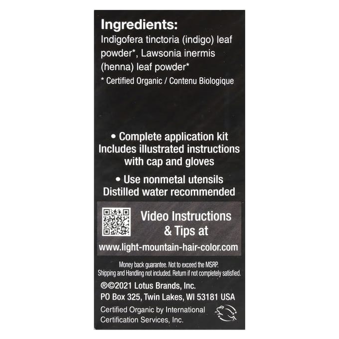 Natuurlijke Haarkleur & Conditioner, Zwart, 113G(4 Oz) gray