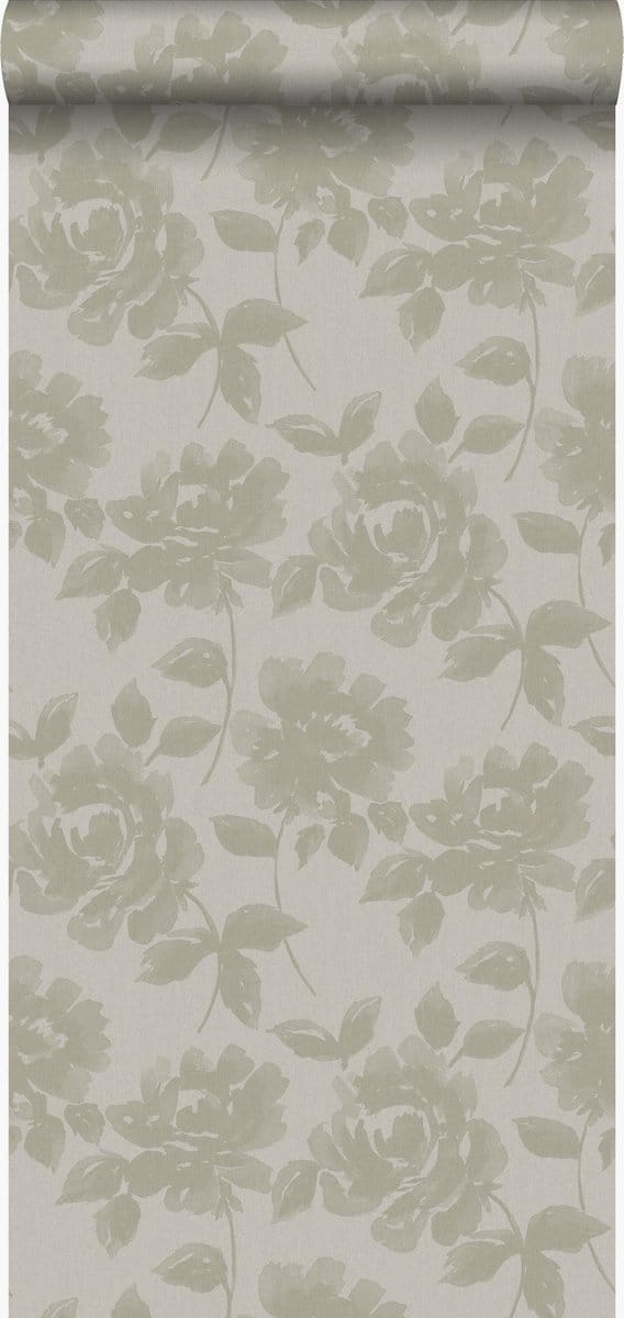 Origin Wallcoverings behang rozen lichtbruin - 53 cm x 10.05 m - 347027