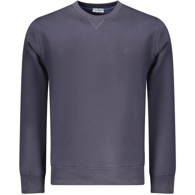 Coveri Moving Blauwe Katoenen Heren Sweatshirt