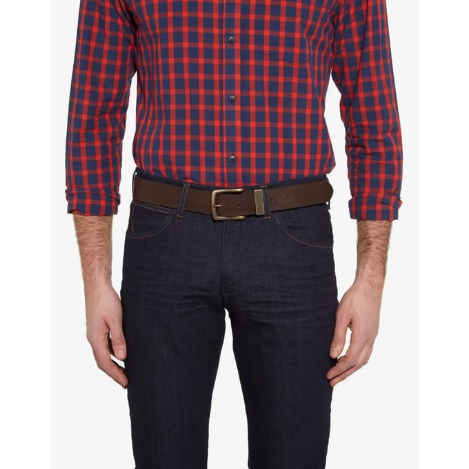 Wrangler Basic Metal Loop Riem Bruin 95 cm Man