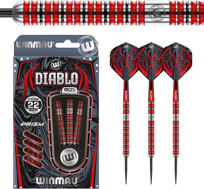 Professionele 24g Steeltip Tungsten Darts Set met Flights en Stems