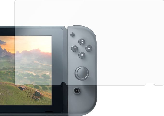 DELTACO GAM-011 Screenprotector geschikt voor Nintendo Switch - Gehard Glas H9 - Transparant