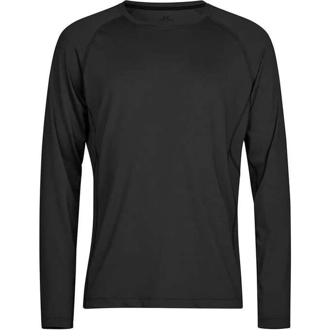 Tee Jays - Long Sleeve CoolDry Tee - Black - S