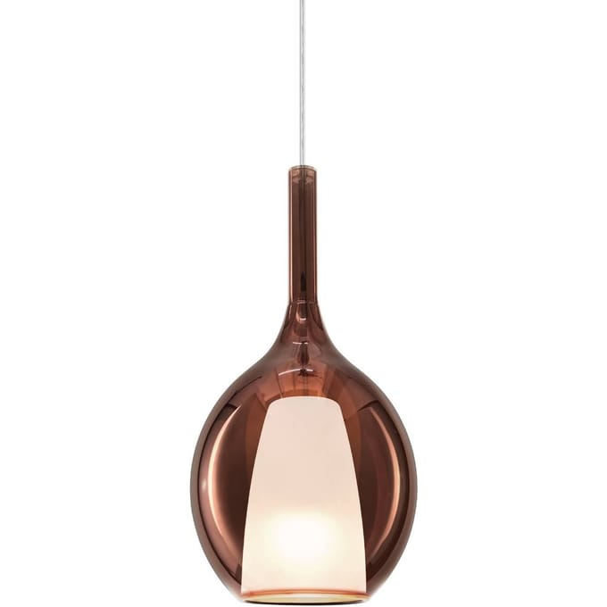 Ideal Lux hanglamp Kalique 2, koperkleurig, Ø 18 cm