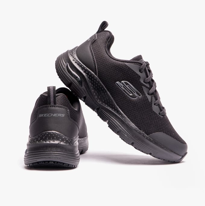 ARCH FIT SR Dames Mesh Sneakers Zwart