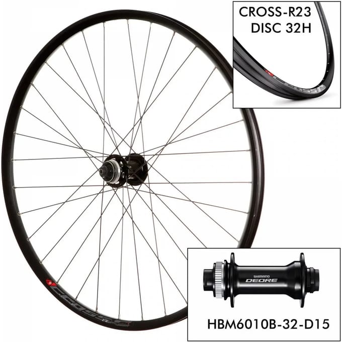 Mach1 Cross-r23 29´´ Cl Disc Mtb Voorwiel Zilver 15 x 100 mm