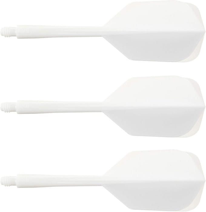 Dartpijlen Vleugels Systeem - Klein Wit - Set van 3