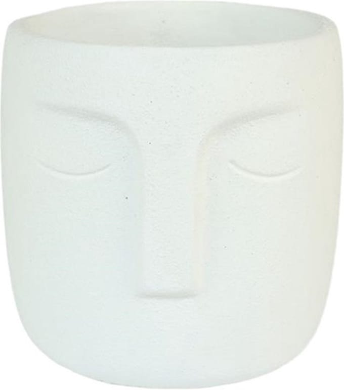 Bloempot Dongo Ø15.5xh14.8cm wit