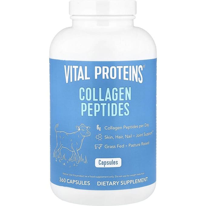 Peptides de Collagène, 360 Capsules (550 mg par gélule)